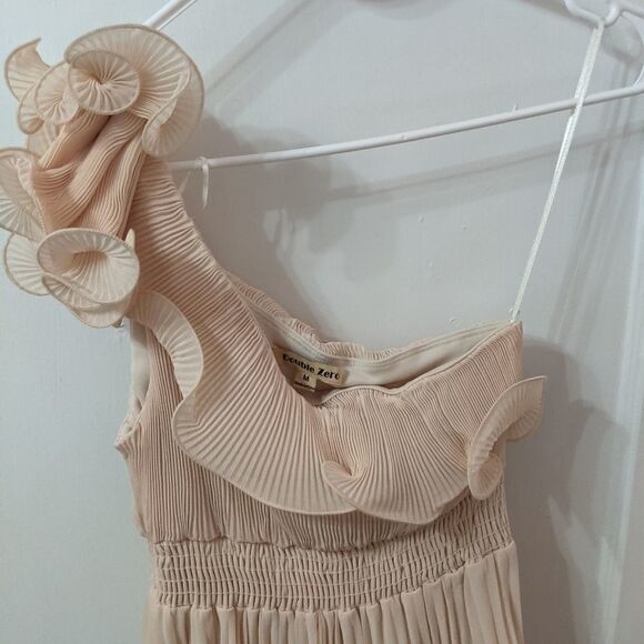 Double zero blush pleated vintage dress - Picture 5 of 5